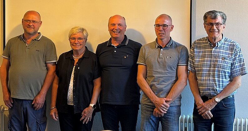 Aulum Y's Men's Club præsidium det kommende år. Fra venstre er det 